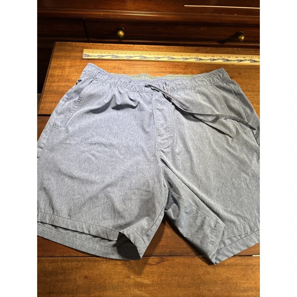 Lot Of Two Men's Sz XL Eddie Bauer Swim Shorts Unlined‎ Blue And Gray